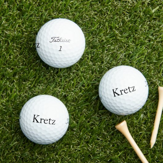 Nickname Personalisiert Initial Simple Golf Balls Golfball (Insitu Gras)