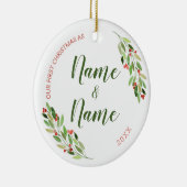 Nicknames First Christmas Keramik Ornament (Rechts)