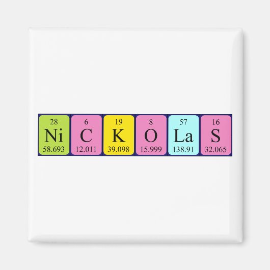 Nickolas Periodenmagnet Magnet (Vorne)