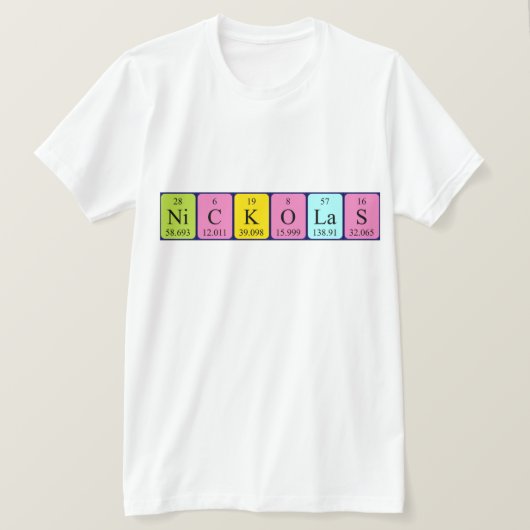 Nickolas Periodenname Shirt (Design vorne)