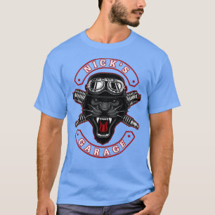 Nicks Garage Personalisiert Mens Geschenk T-Shirt