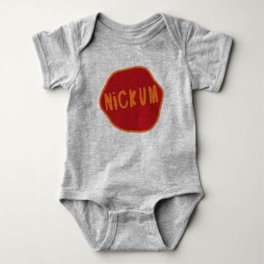 Nickum Doric Dialect Scott Schotten Bodysuit Baby Strampler (Vorderseite)
