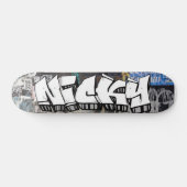 Nicky Graffiti Custom Personalisiert Cool Skateboa Skateboard (Horizontal)