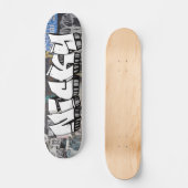 Nicky Graffiti Custom Personalisiert Cool Skateboa Skateboard (Vorderseite)