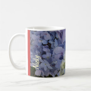 Nicky Hortensien-Tasse #2 mit anpassbarem Namen Kaffeetasse