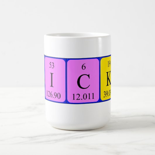 Nicky Periodenname Tasse (Mittel)