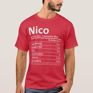 NICO Ernährung Lustiger Geburtstag Personalisierte T-Shirt