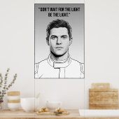 Nico Hülkenberg Racing Vector – Be the Light Poster (Küche)