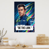 Nico Hülkenberg Racing Vector – Be the Lion Poster (Küche)