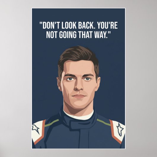 Nico Hülkenberg Racing Vector – Don’t Look Back Poster (Vorne)