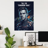 Nico Hülkenberg Racing Vector – Kill the Tomorrow Poster (Heimbüro)