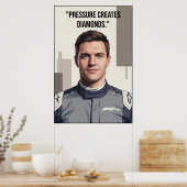 Nico Hülkenberg Racing Vector - Motivational Poster (Küche)