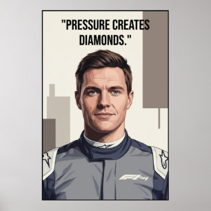 Nico Hülkenberg Racing Vector - Motivierend Poster