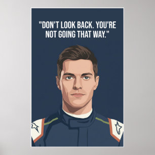 Nico Hülkenberg Racing Vector – Nicht zurückschaue Poster