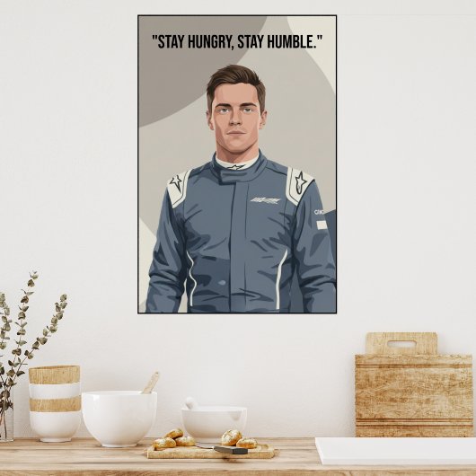 Nico Hülkenberg Racing Vector – Poster (Küche)
