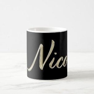 Nico Name whitegold Tasse Teetasse Kaffeetasse