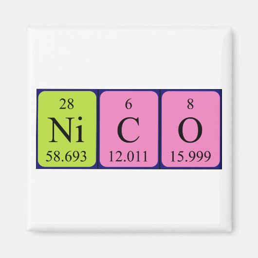 Nico Periodenmagnet Magnet (Vorne)