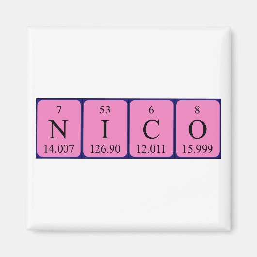 Nico Periodenmagnet Magnet (Vorne)