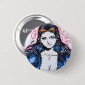 Nico Robin ~ Teufelskind Button (Vorne & Hinten)