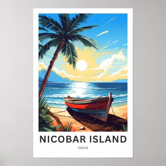 Nicobar Island India Travel Print Poster (Vorne)