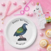 Nicobar Taube Cartoon Illustration Pappteller (Party)