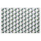 Nicobar Taube Cartoon Illustration Stoff (Fat Quarter (45,7 x 55,9 cm))