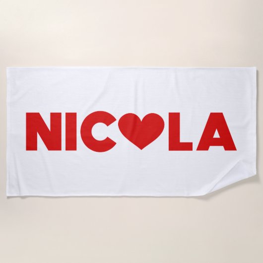 Nicola Liebe Strandtuch (Vorderseite)