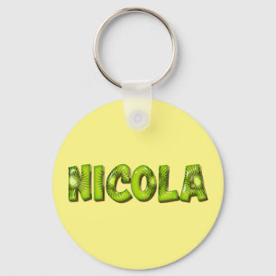 Nicola Name Kiwi Design Schlüsselanhänger