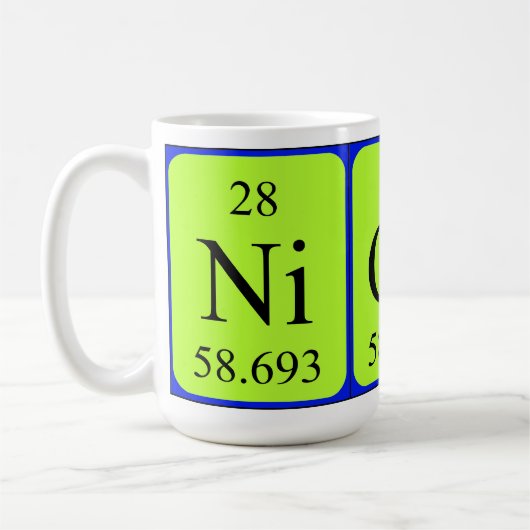 Nicola Periodenname Tasse (Links)