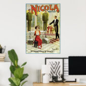 Nicola Prince Magic ~ Vintager Magician Act Poster (Heimbüro)