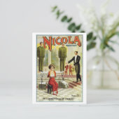 Nicola Prinz magisches ~ der Vintagen Magier-Tat Postkarte (Stehend Vorderseite)