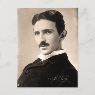Nicola Tesla Foto Postkarte