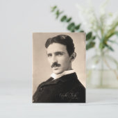Nicola Tesla Foto Postkarte (Stehend Vorderseite)