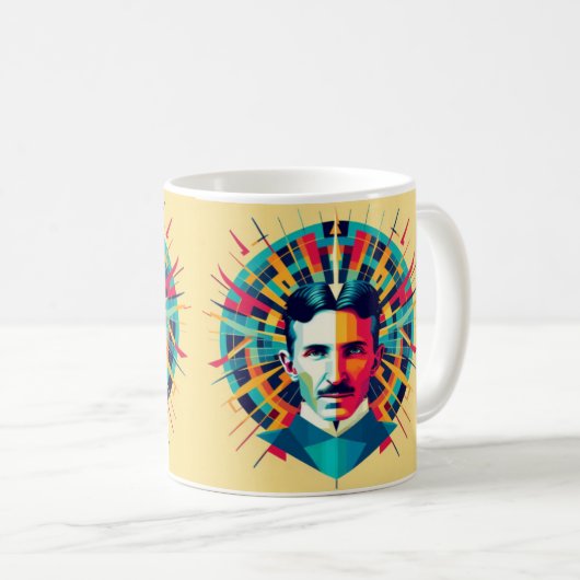 Nicola Tesla  Kaffeetasse (VorderseiteRechts)