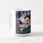 Nicola Tesla Kaffeetasse (Vorderseite Links)