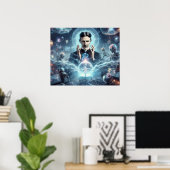 Nicola Tesla  Poster (Heimbüro)