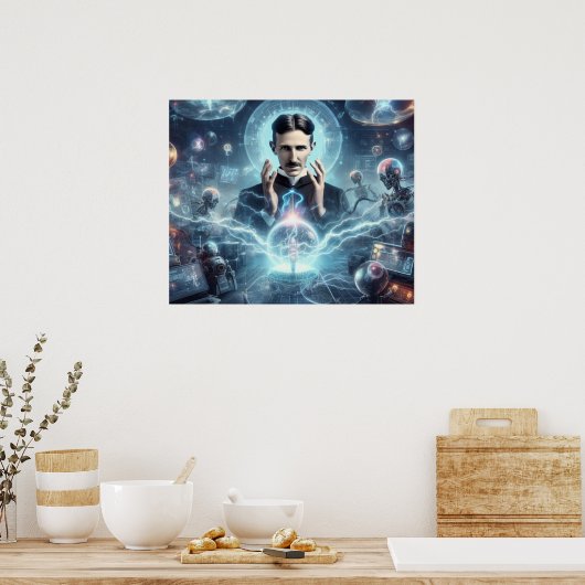 Nicola Tesla Poster (Küche)