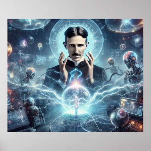 Nicola Tesla Poster (Vorne)