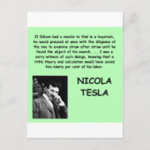 Nicola Tesla Postkarte (Vorderseite)