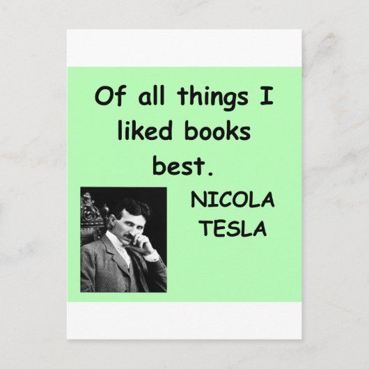Nicola Tesla Postkarte (Vorderseite)