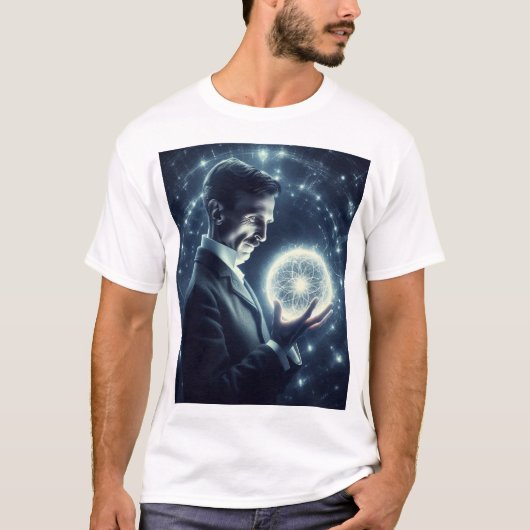 Nicola Tesla  T-Shirt (Vorderseite)