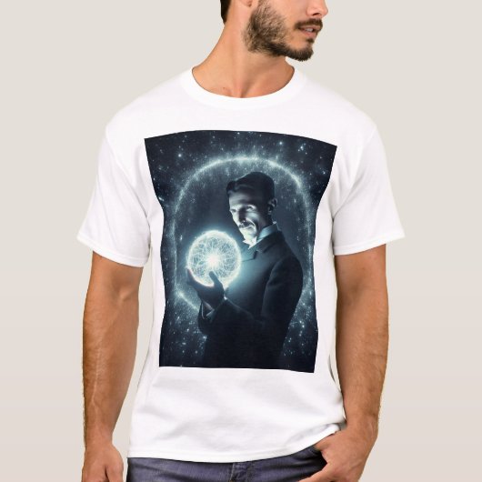 Nicola Tesla  T-Shirt (Vorderseite)
