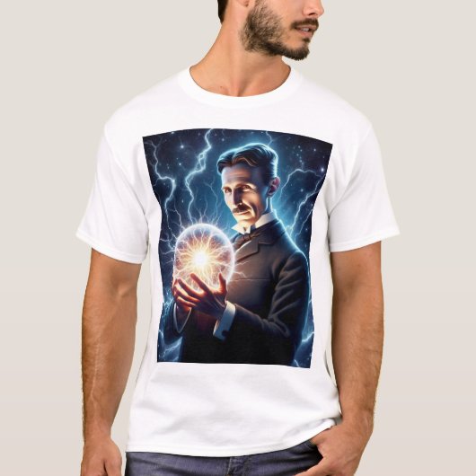 Nicola Tesla  T-Shirt (Vorderseite)