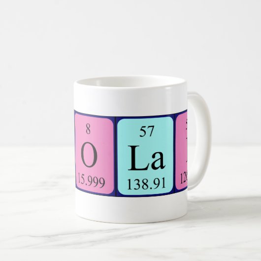 Nicolai Periodenname Tasse (VorderseiteRechts)