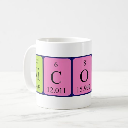 Nicolai Periodenname Tasse (Vorderseite Links)