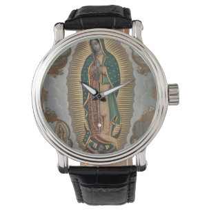 Nicolas bezwingt die Jungfrau von Guadalupe mit de Armbanduhr