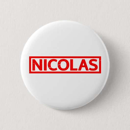Nicolas Briefmarke Button (Vorderseite)