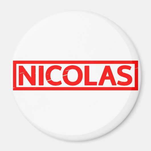 Nicolas Briefmarke Magnet (Vorne)