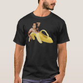 Nicolas Cage in einer Banane - Original Gelb   T-Shirt (Vorderseite)
