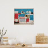 nicolas de staël - Méditerranée 01 - marina Von Ni Poster (Küche)